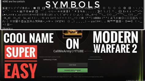 symbols for cod names.